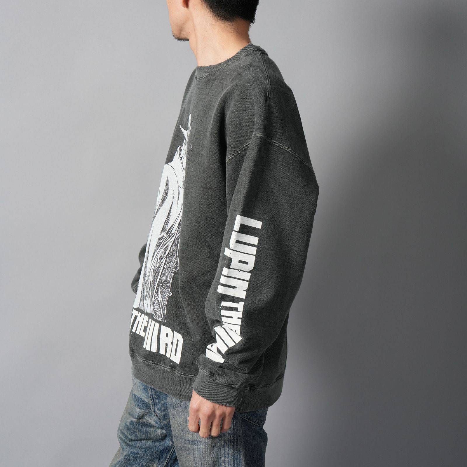 [LUPIN THE IIIRD]  Sweat  (ZENIGATA/LUPIN) / スウェット・トレーナー (ブラック)