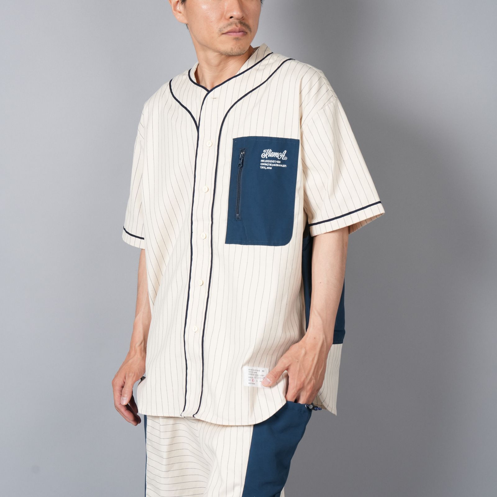 KiEMA - 【ラスト1点】Baseball Shirts / ベースボールシャツ (ブラック) | Confidence