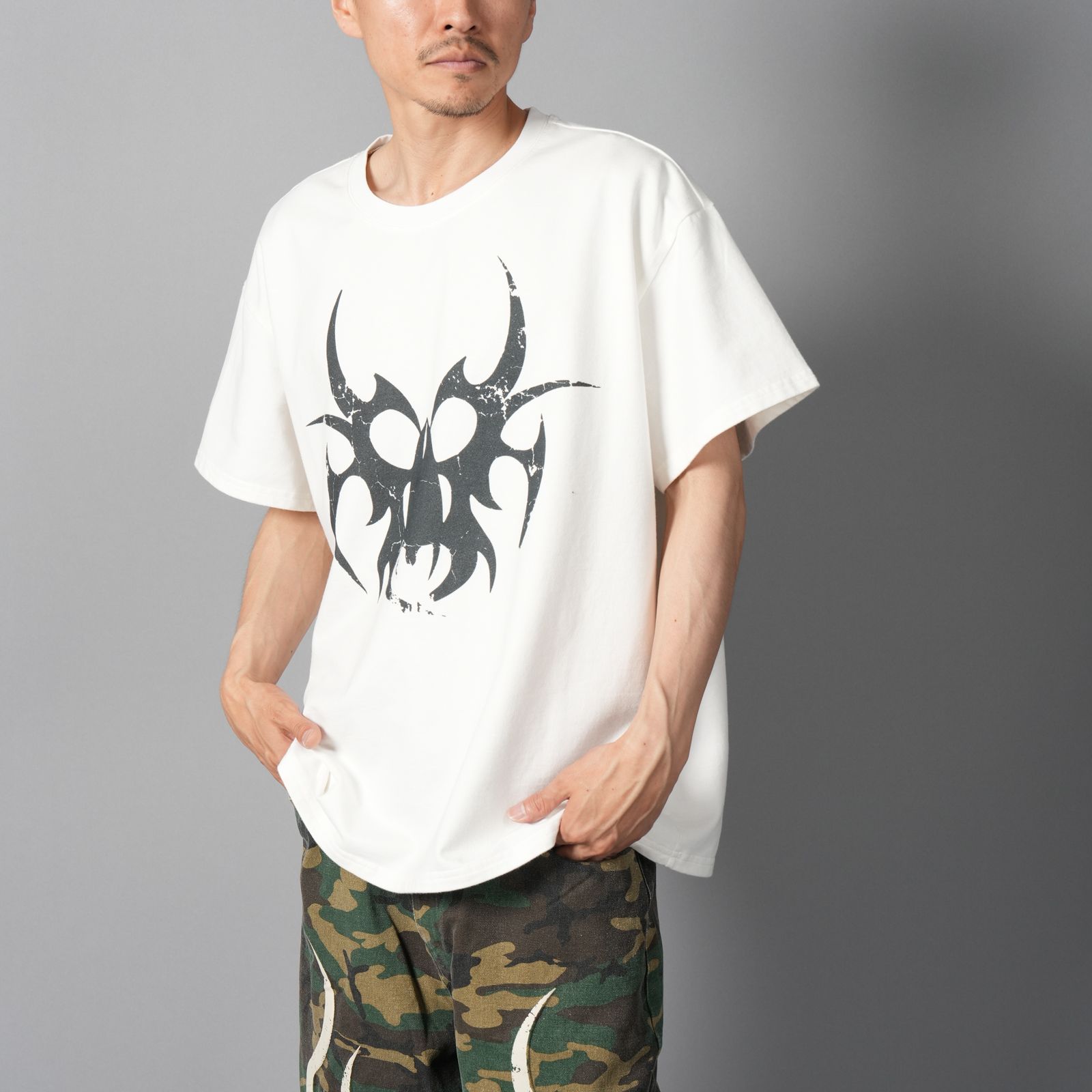 Deathgrip T-shirt / デスグリップ Tシャツ (クリーム)