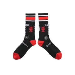 SM-HR1-0000-112 / SOCKS / SINNER / BLACK+RED / ソックス (ブラック/レッド)