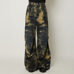 【ラスト1点】DESIGN TROUSERS / デザイン トラウザー / デニムパンツ (インディゴベージュ)