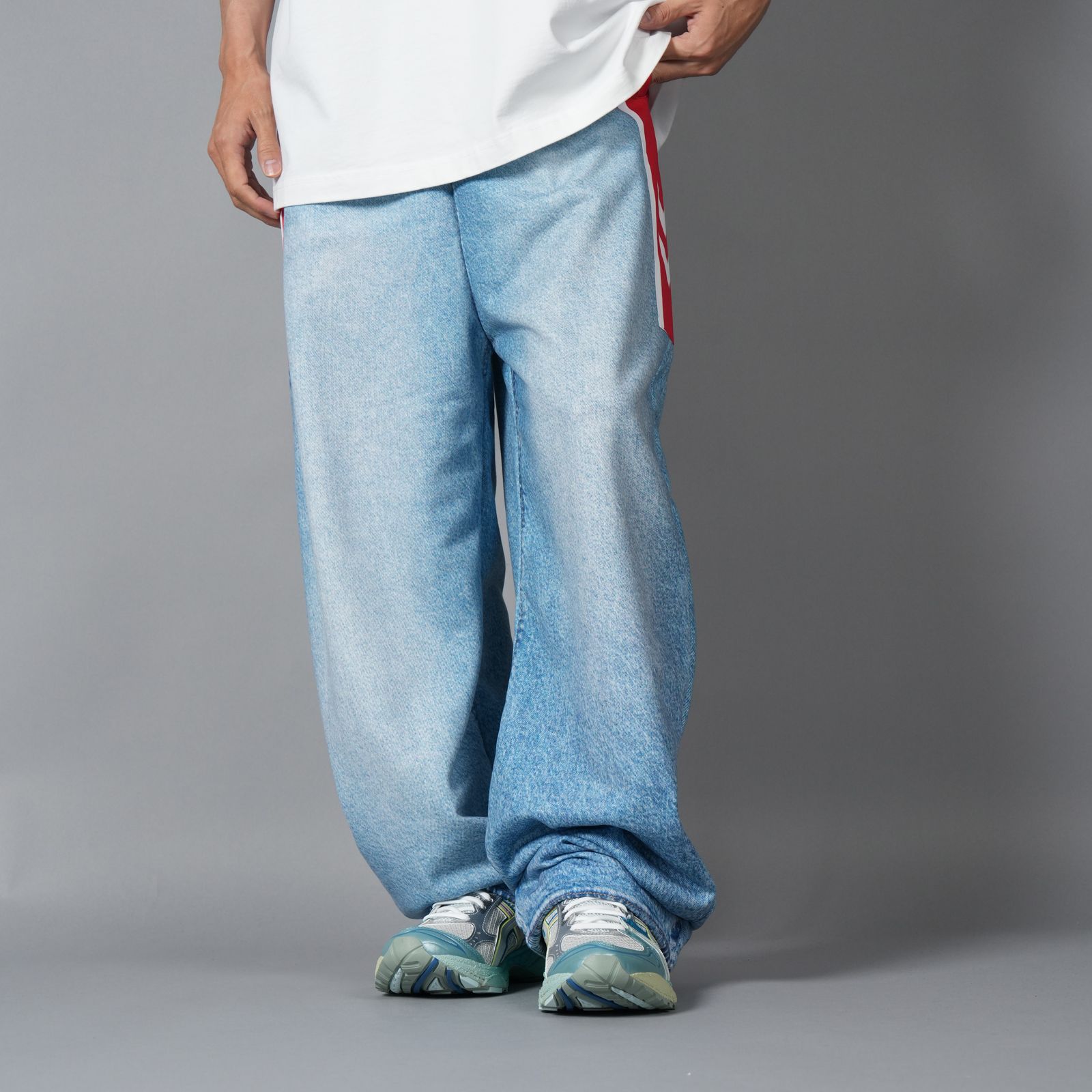 TRANS DENIM SWEAT TROUSER / トランス デニム スウェット トラウザー (インディゴ)