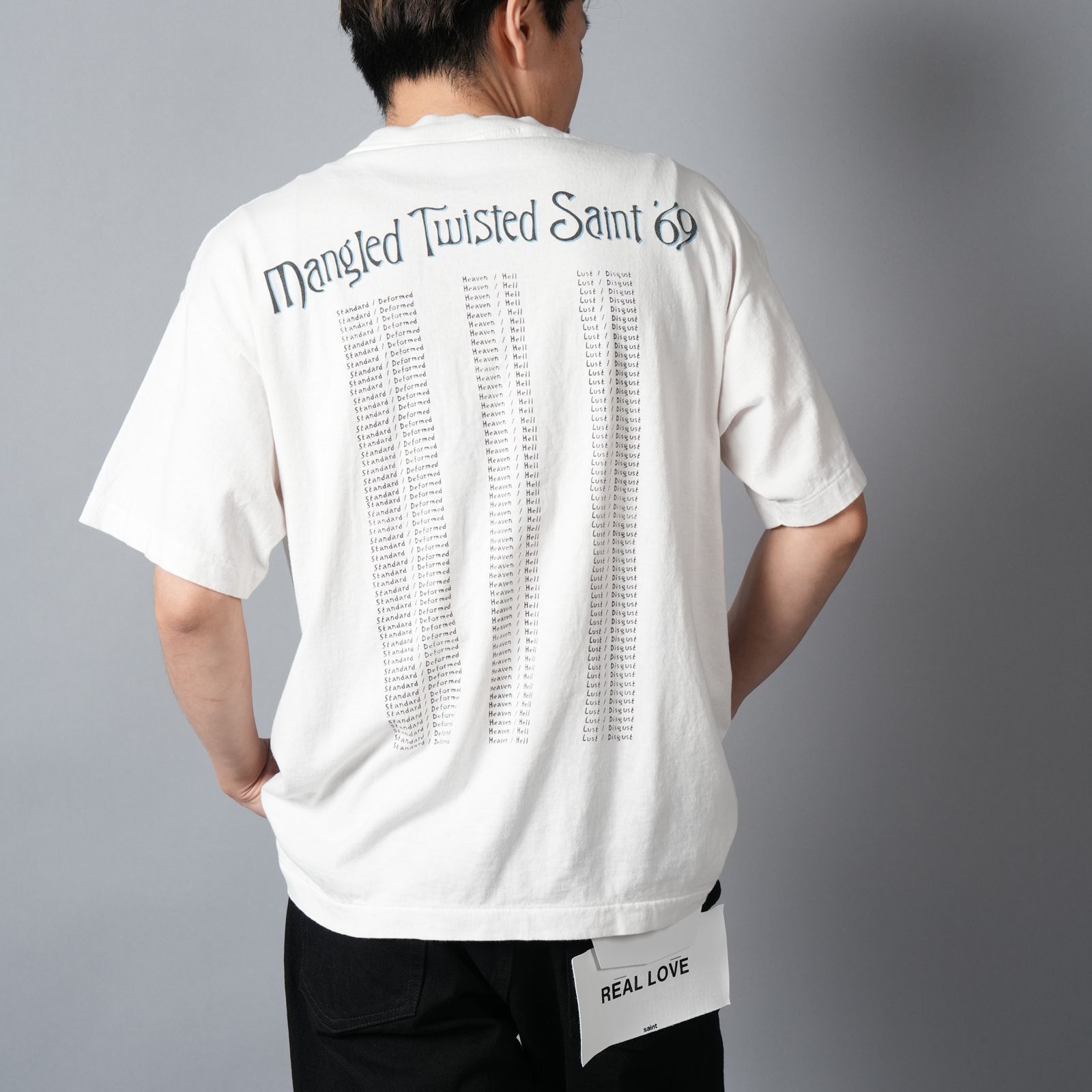 【ラスト1点】【コラボ】SM-MK8-0000-C09 / SW_SS T-SHIRT / TWISTED SAINT / Tシャツ (ホワイト)