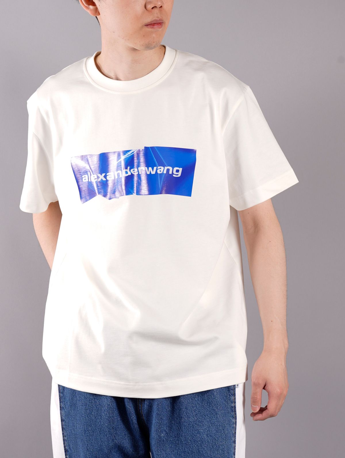 ALEXANDER WANG - ラスト1点 / SHORT SLEEVE TEE WITH