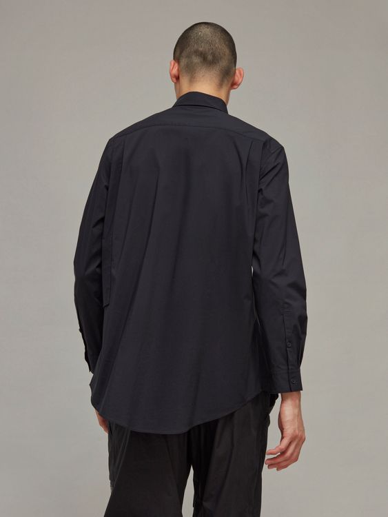 【ラスト1点】【定番アイテム】 Y-3 U SHIRT  / ワイスリー  ユニセックス シャツ ［ストレッチ入り］  (ブラック)