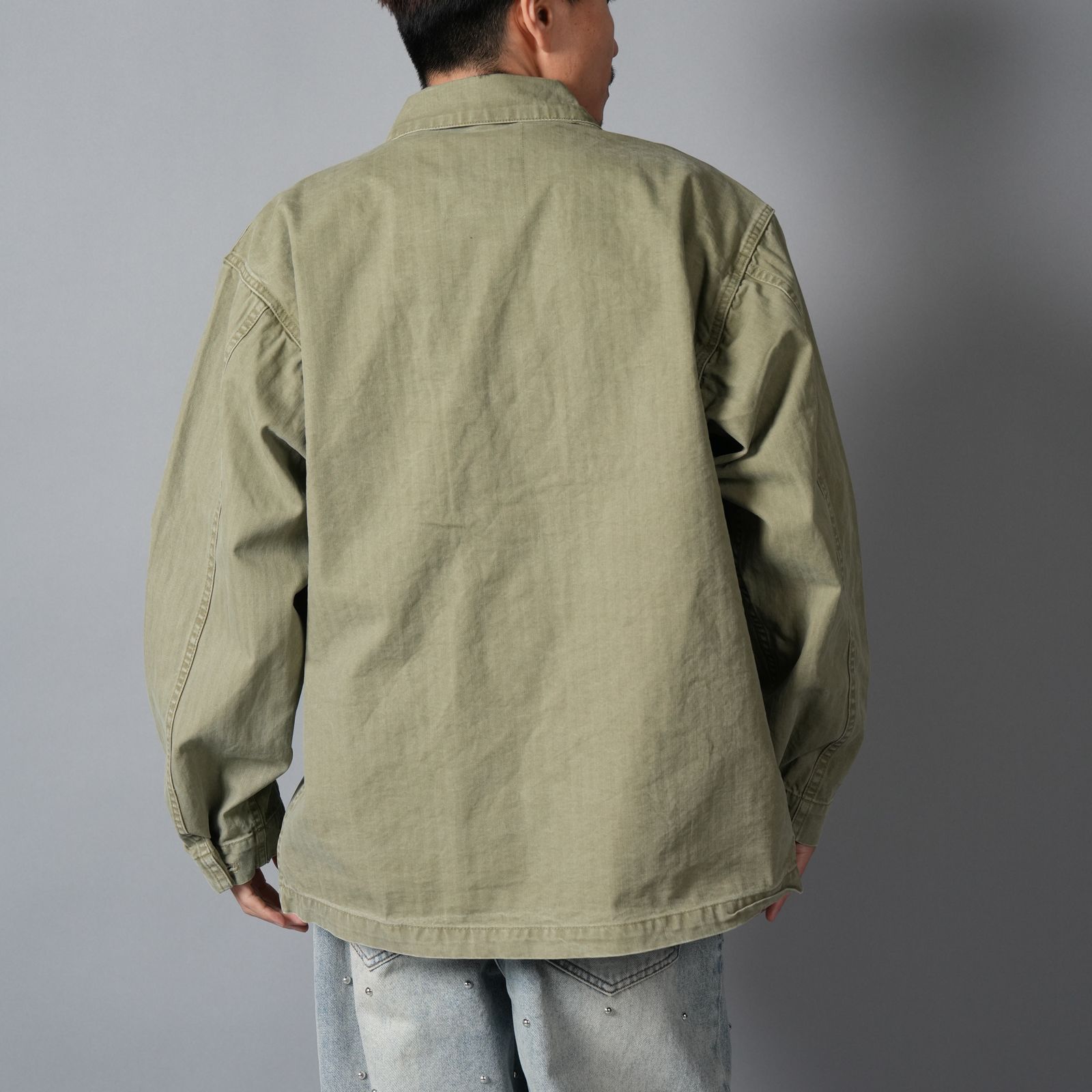 BEATNIK v2, button up / ミリタリージャケット (ミリタリーグリーン)
