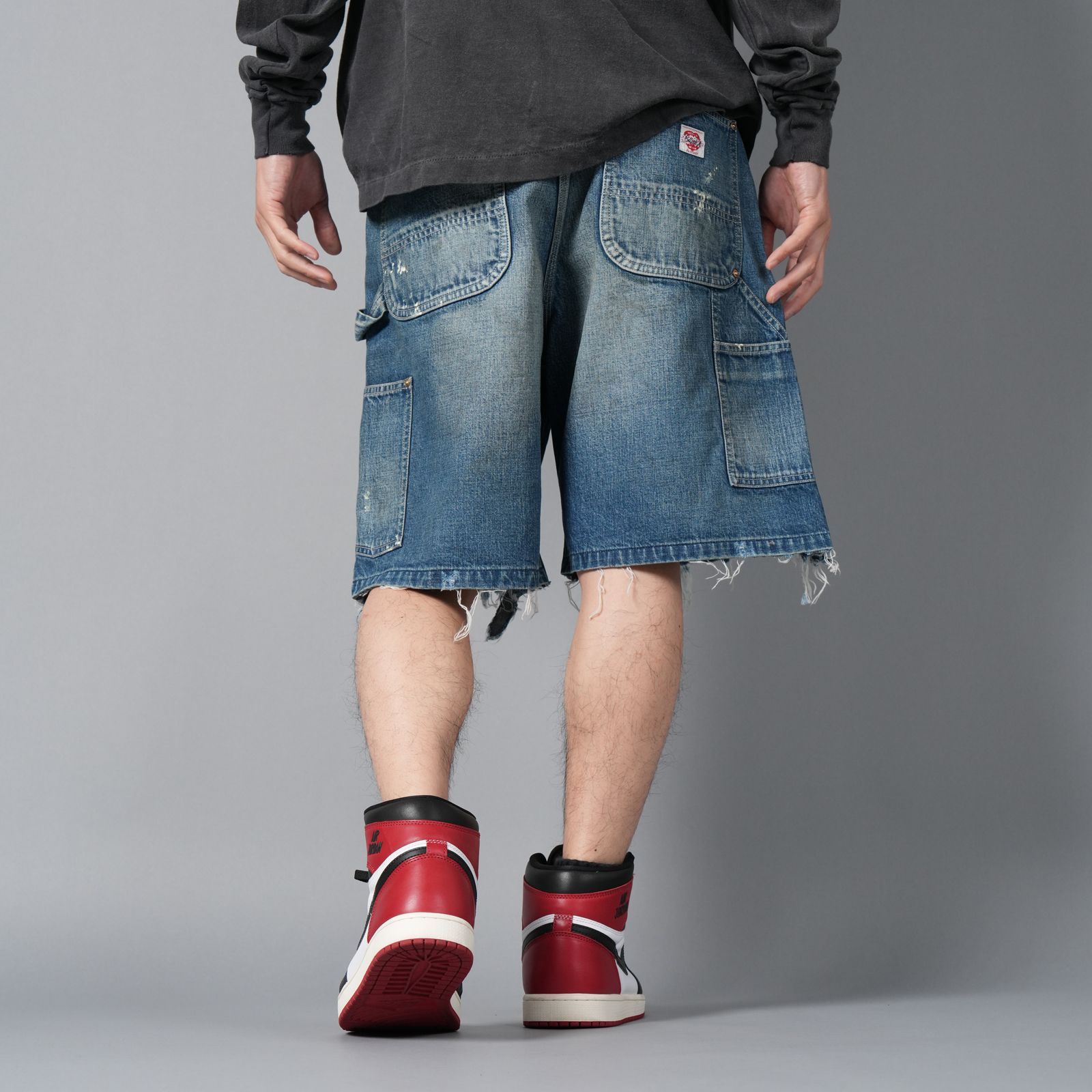 【ラスト1点】SM-HR8-0000-073 / DOUBLE KNEE SHORTS / BLUE / ダブルニーショーツ (ブルー)