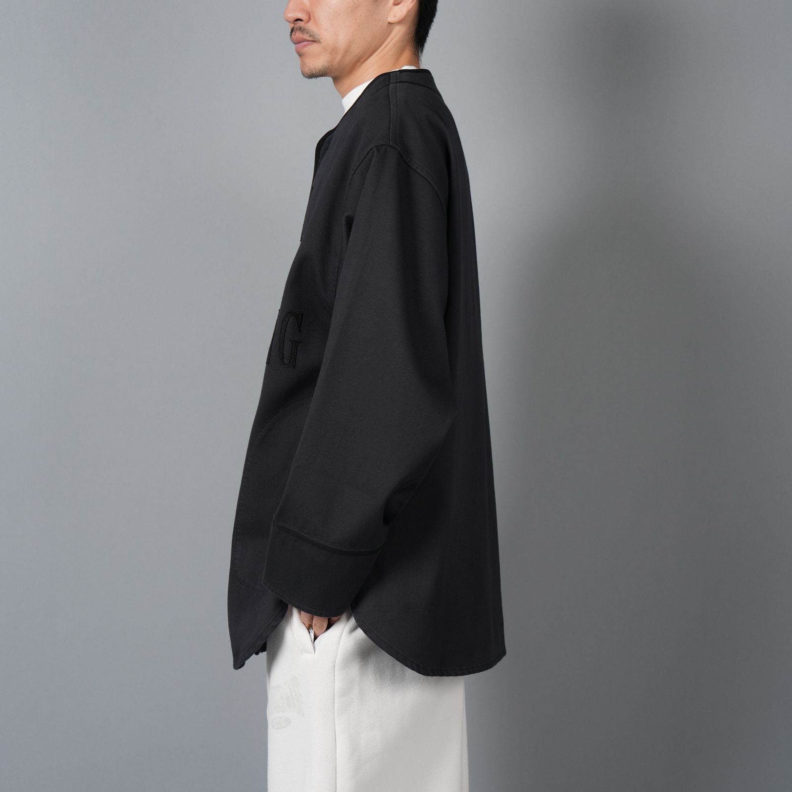 【ラスト1点】BASEBALL SHIRTS "C.R.E.A.M" (L/S) / ベースボールシャツ (ブラック)