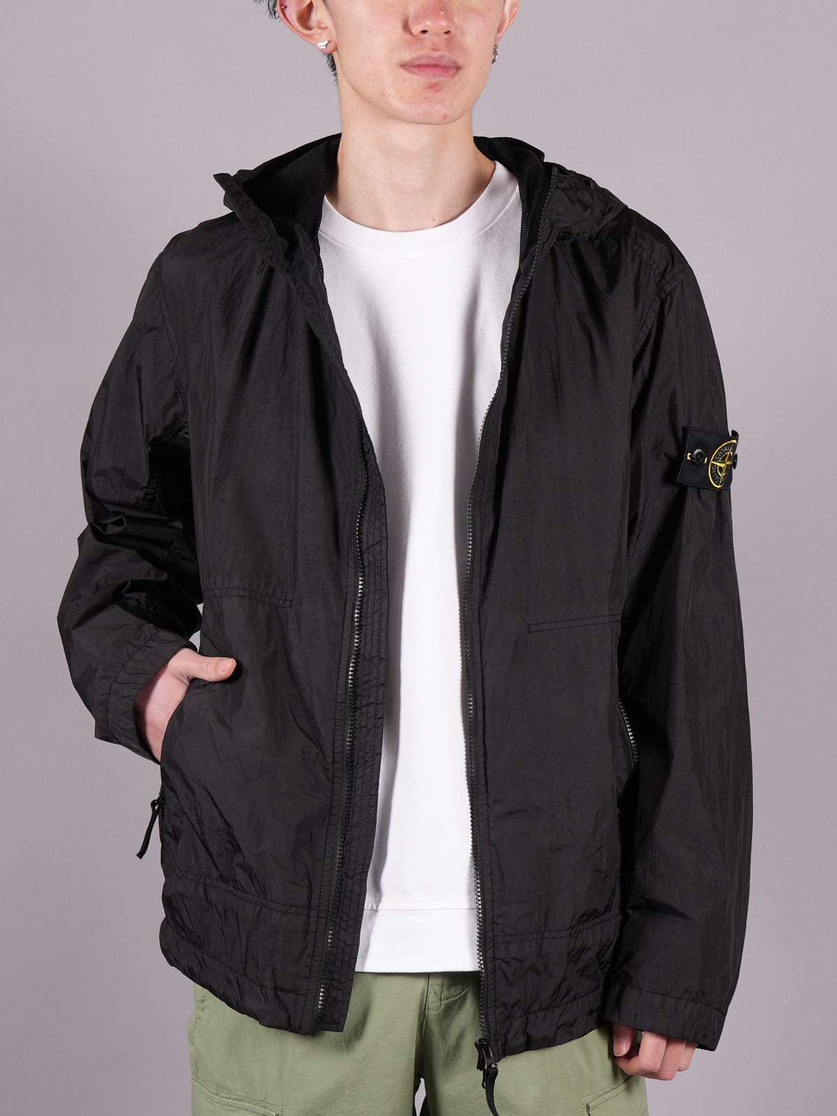 STONE ISLAND - 【ラスト1点】 40522 Crinkle Reps NY Hooded