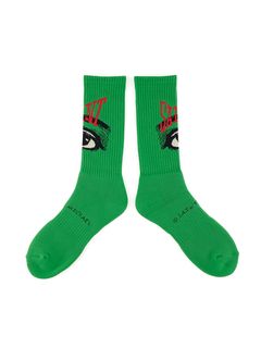 ラスト1点 / SM-S22-0000-103 / SOCKS / EYE / ORANGE / ソックス アイ   (グリーン)