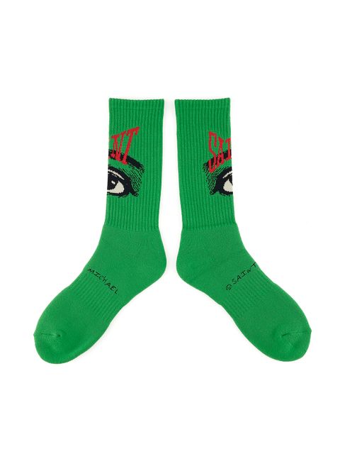 ラスト1点 / SM-S22-0000-103 / SOCKS / EYE / ORANGE / ソックス アイ   (グリーン)
