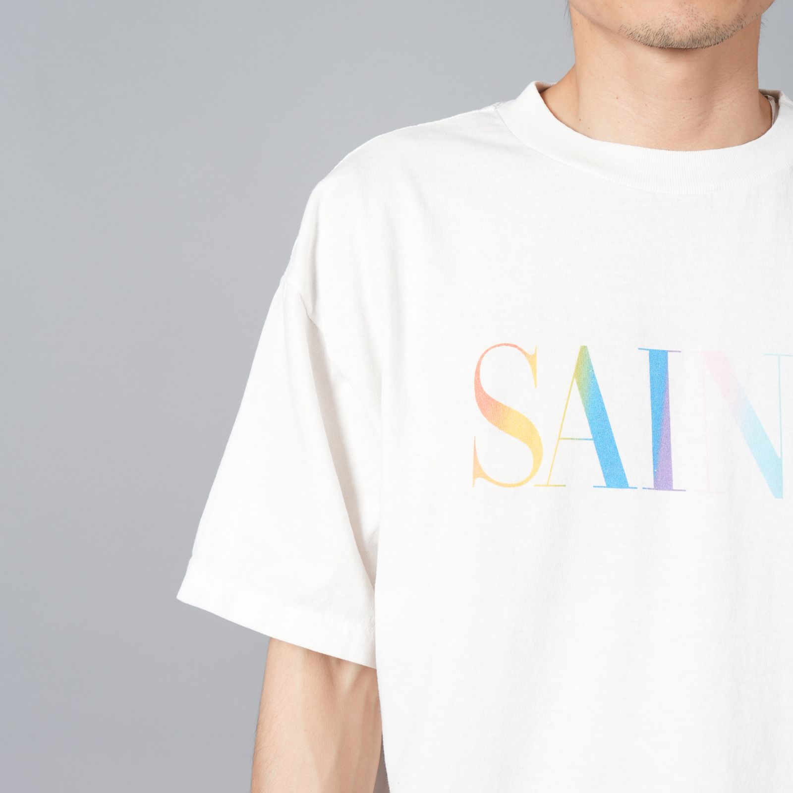 【ラスト1点】SM-YS1-0000-007 / SS TEE / RAINBOW SAINT / WHT / Tシャツ (ホワイト)