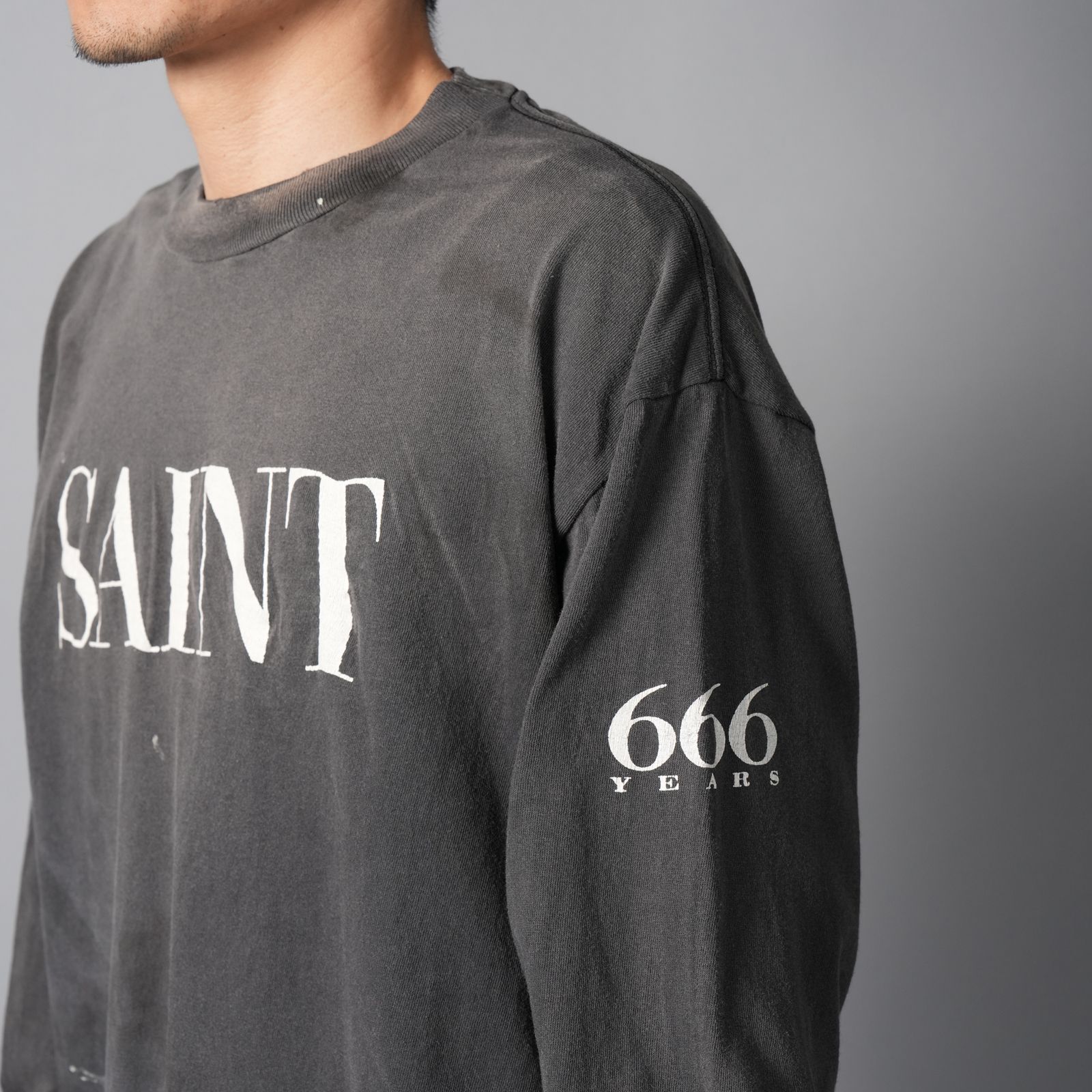 【ラスト1点】SM-MK8-0000-030 / LS T-SHIRT / SAINT 666 / BLACK / ロンT・カットソー (ブラック)