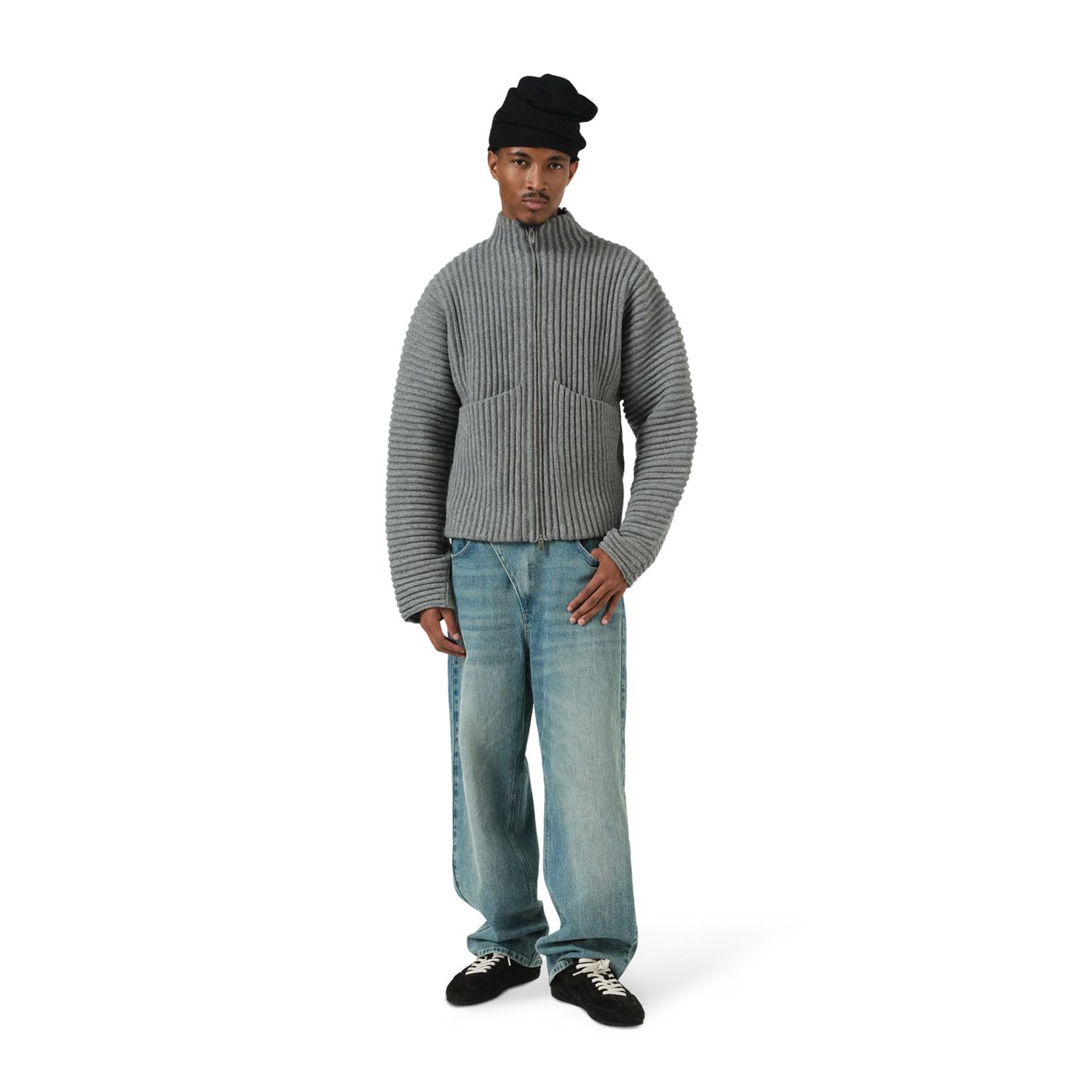 GLOBE RIB KNIT CARDIGAN  / グローブ リブ ニットカーディガン (リノ)