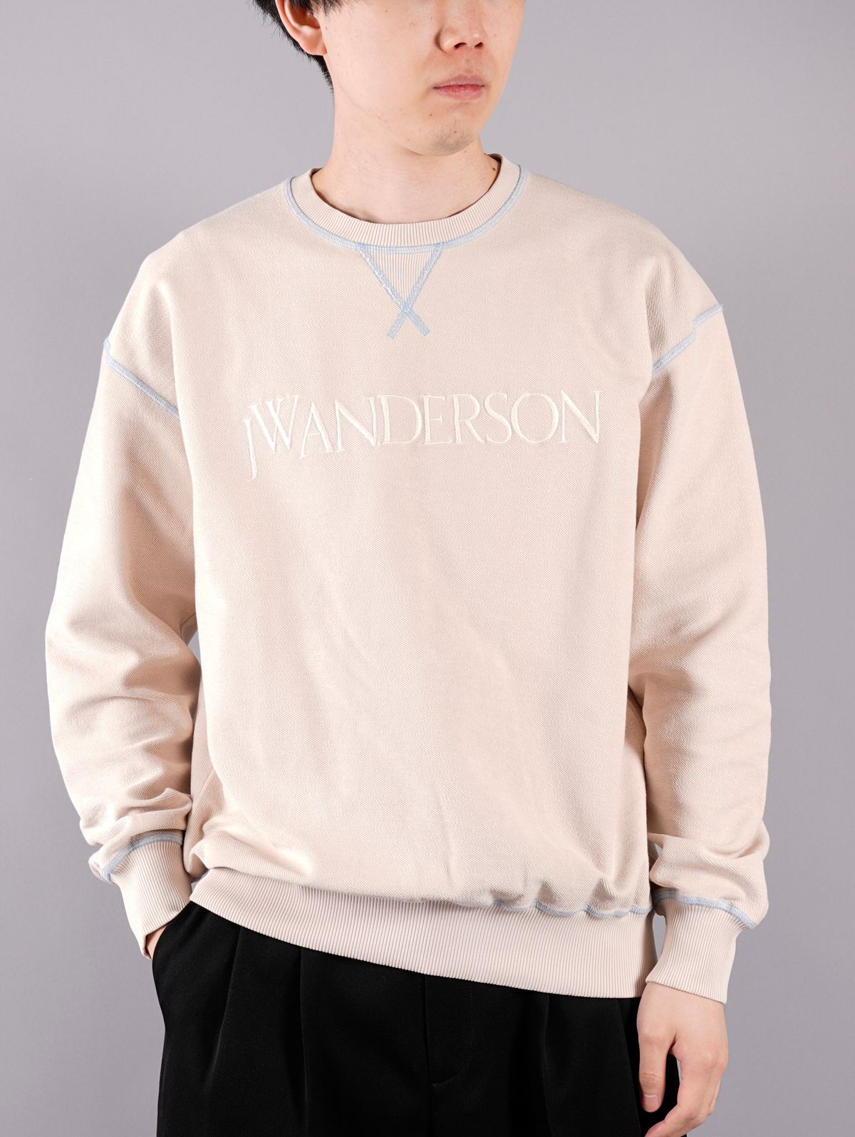 JW ANDERSON - ラスト1点 / INSIDE-OUT CONTRAST SWEATSHIRT