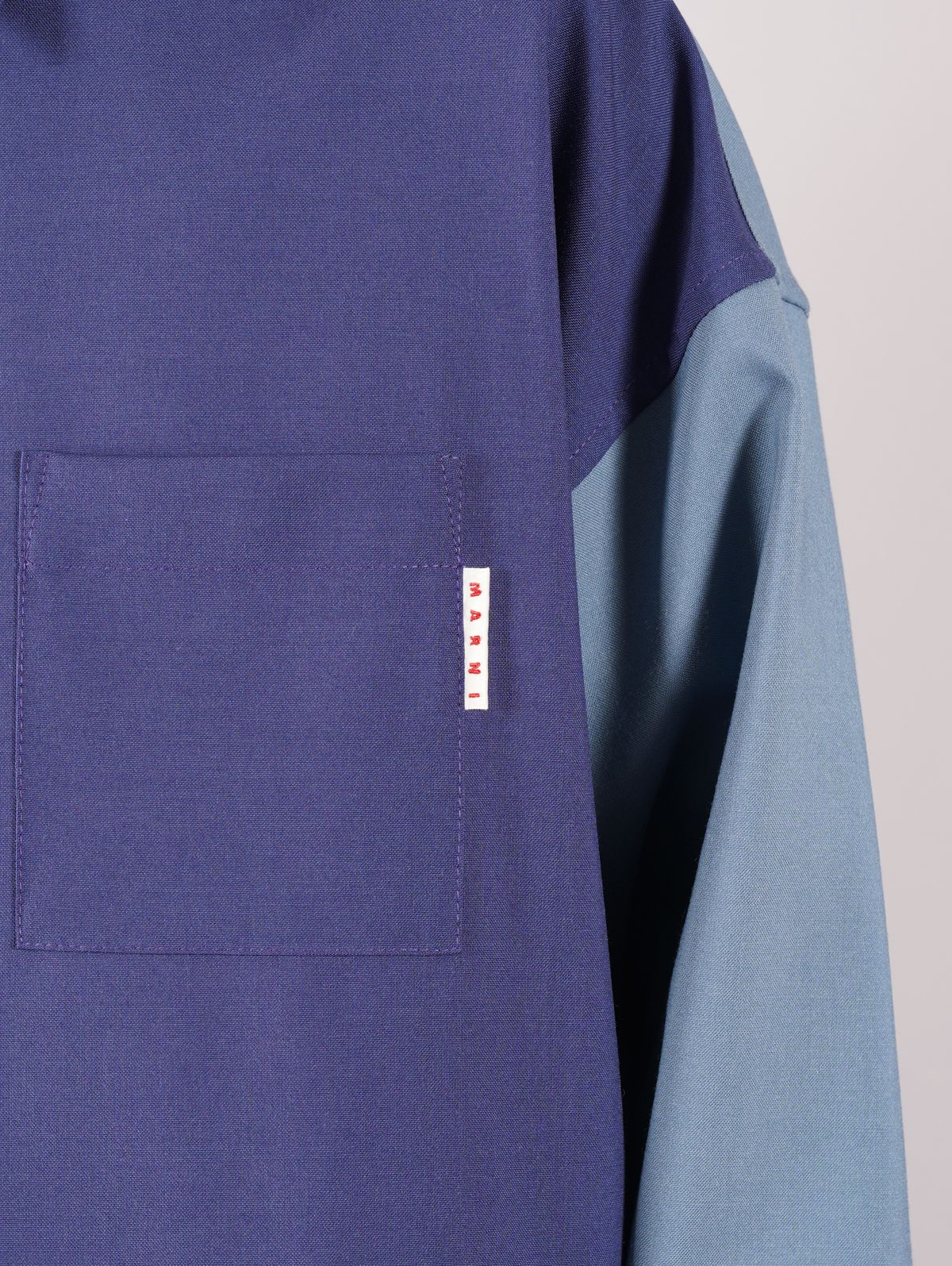 MARNI   ラスト1点トロピカルウール シャツ / 胸ポケット / 長袖