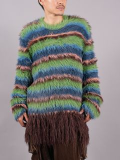 【ラスト1点】 FUR KNIT / ファーニット (グリーン)