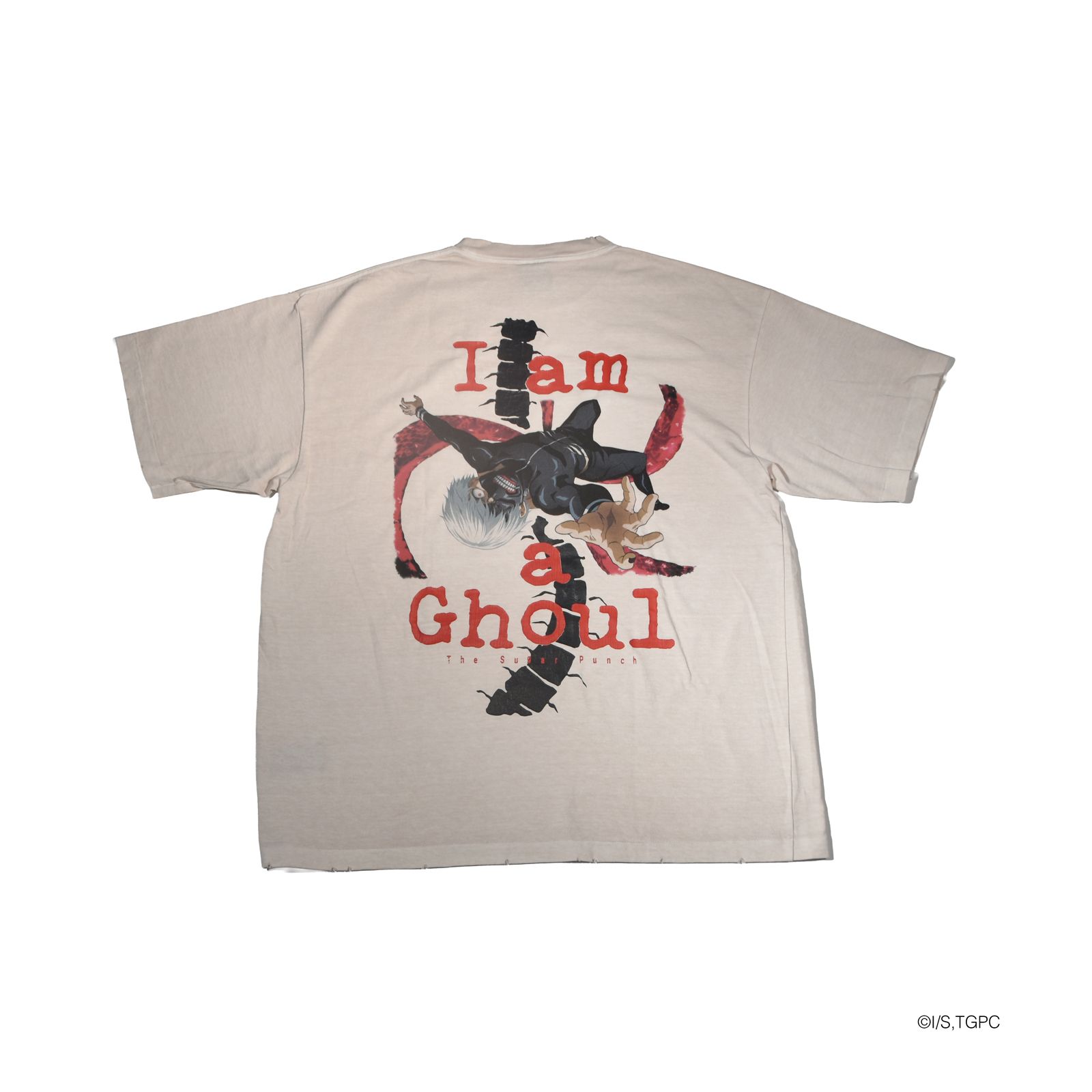 [東京喰種]  TTGM25SM004 / S/S T-Shirt  (KANEKI BACK BORN)  / Tシャツ (ホワイト)