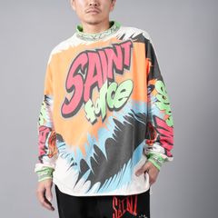 【ラスト1点】SM-YS8-0000-018/ LS TEE /SAINT RACING / WHITE / ロンT・カットソー (ホワイト)
