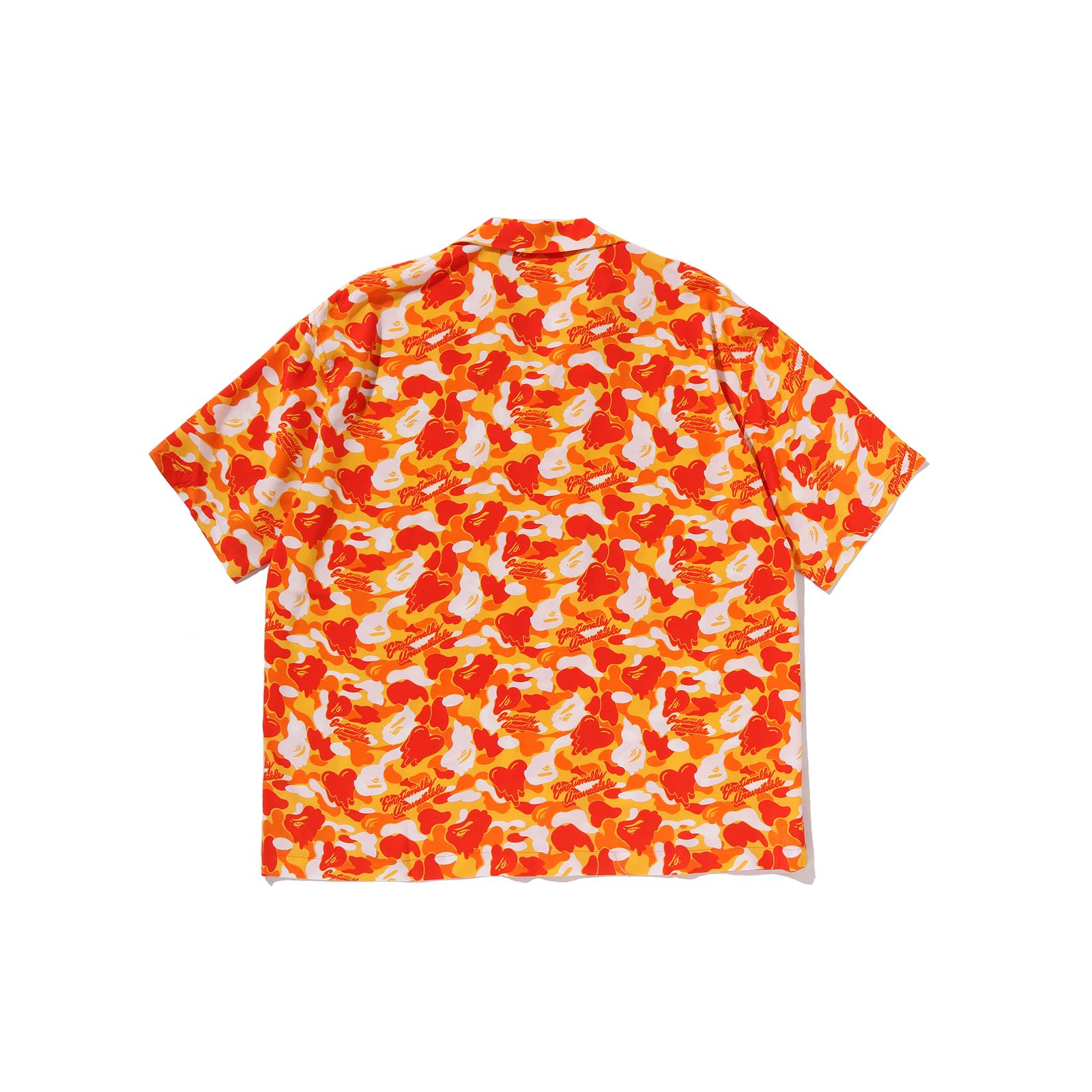 【コラボ】EU-MK8-0000-C01 / EU APE ALOHA SHIRT / ORANGE / シャツ (オレンジ)