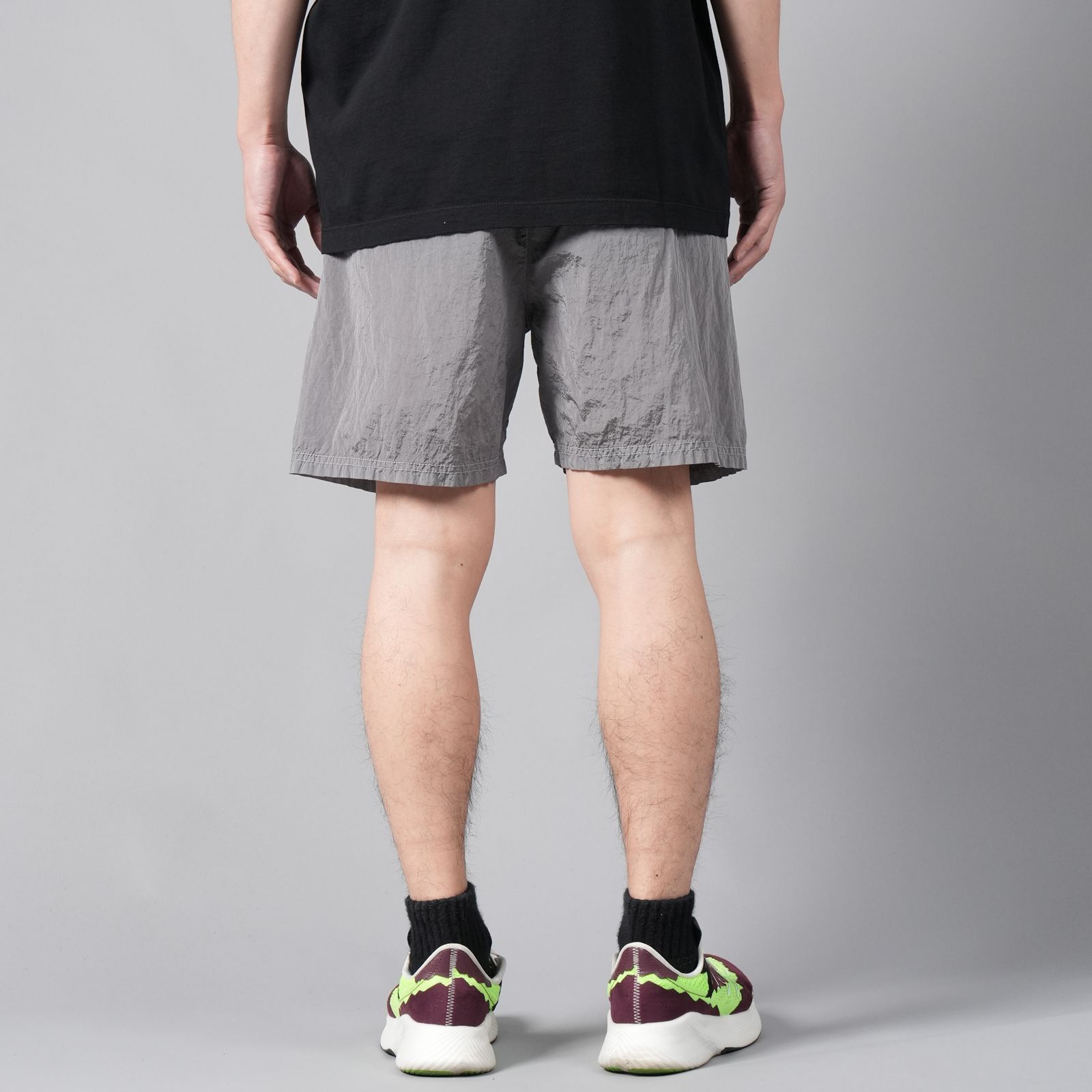 【ラスト1点】B0943 NYLON METAL SWIM PANTS / ナイロンメタル バミューダ スイムパンツ [水陸両用] [ナイロンメタル] (グレー)
