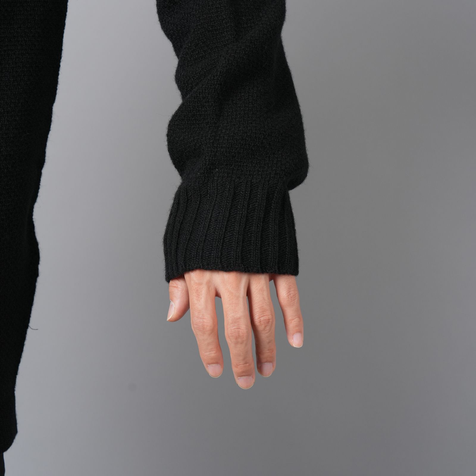 【ラスト1点】568A3 /  KNIT SWEATER / ニットセーター (ブラック)