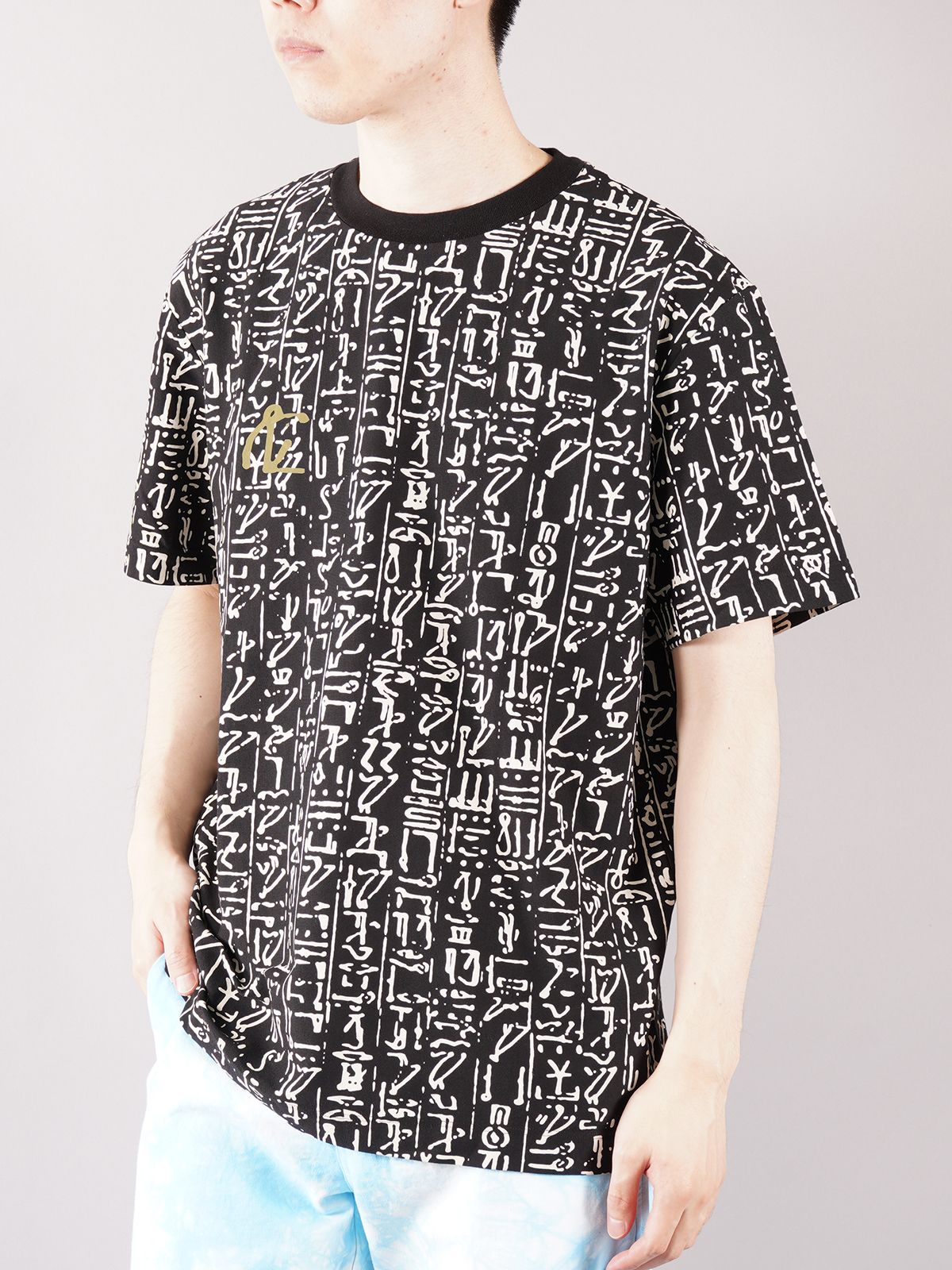 HIEROGLAPHIC T-SHIRTS / ヒエログリフ Tシャツ (ブラック)