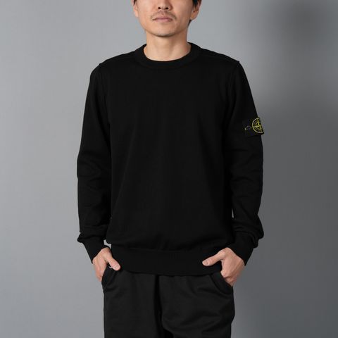 【再入荷】5100053 / SOFT ORGANIC COTTON / KNIT SWEATER / ニット  (ブラック)