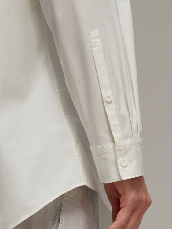 【ラスト1点】【定番アイテム】 Y-3 U SHIRT  / ワイスリー  ユニセックス シャツ ［ストレッチ入り］  (オフホワイト)