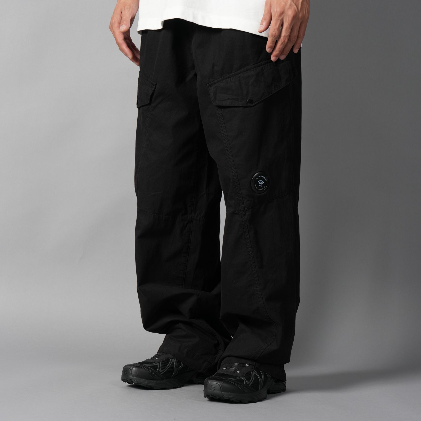 MICROREPS BOXY LENS CARGO PANTS / カーゴパンツ (ブラック)