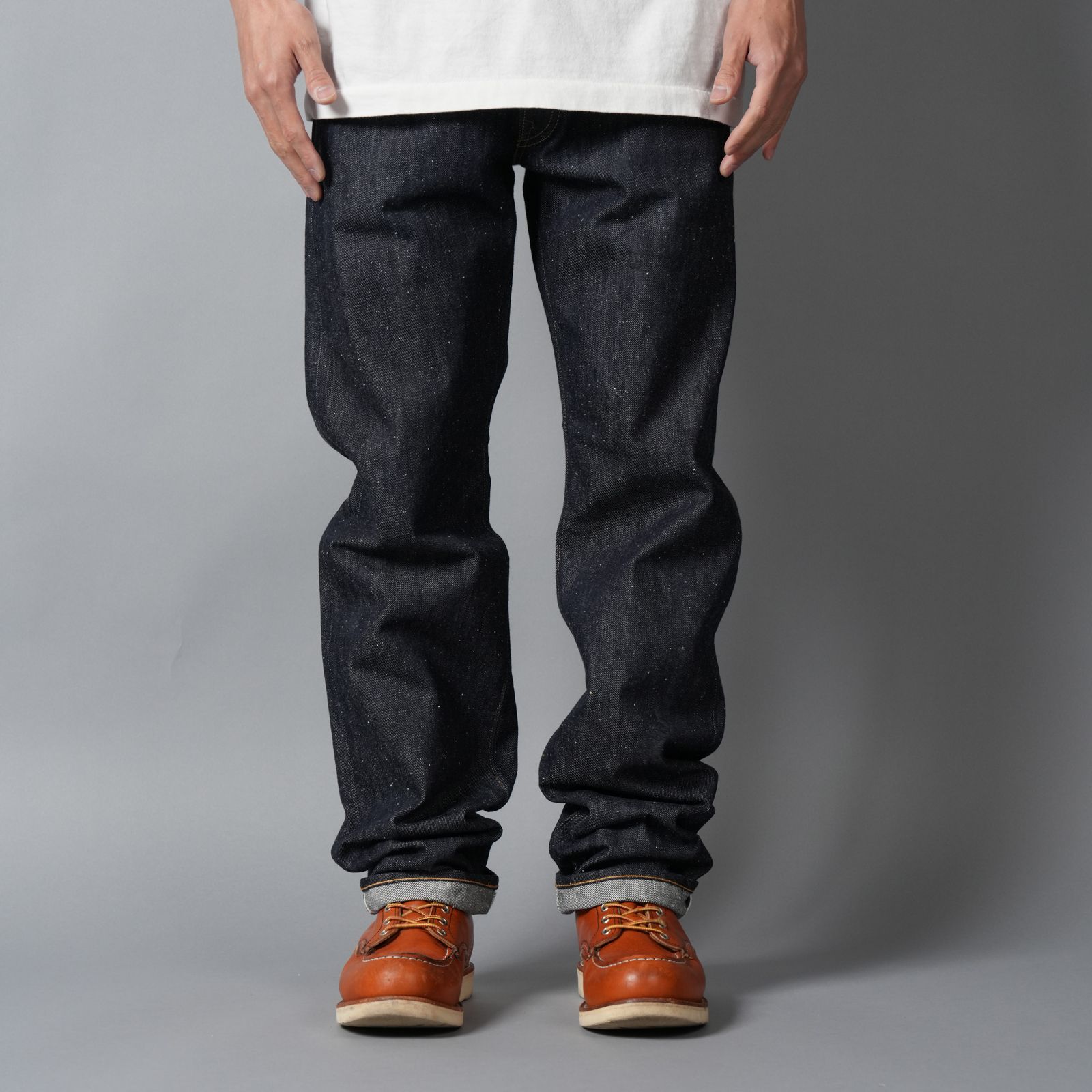 【残りわずか】【コラボ】SM-MK8-0000-C46 / BBJ_DENIM PANTS / REGID / BLUE / ベルベルジン デニムパンツ (リジッド)(ブルー)