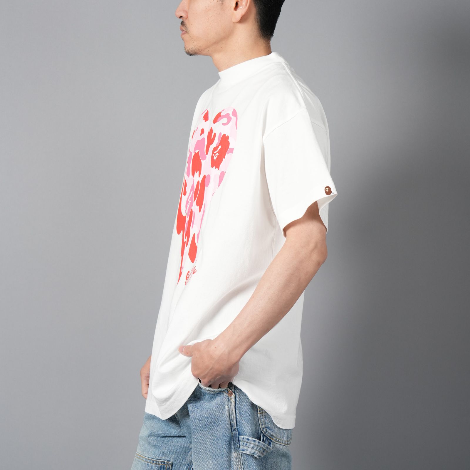 BAPE x Emotionally Unavailable Ape Head Tee White Men's