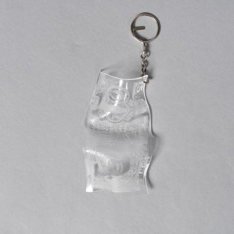 ACRYLIC KEYRING / アクリルキーリング / £ / ポンド (クリア)