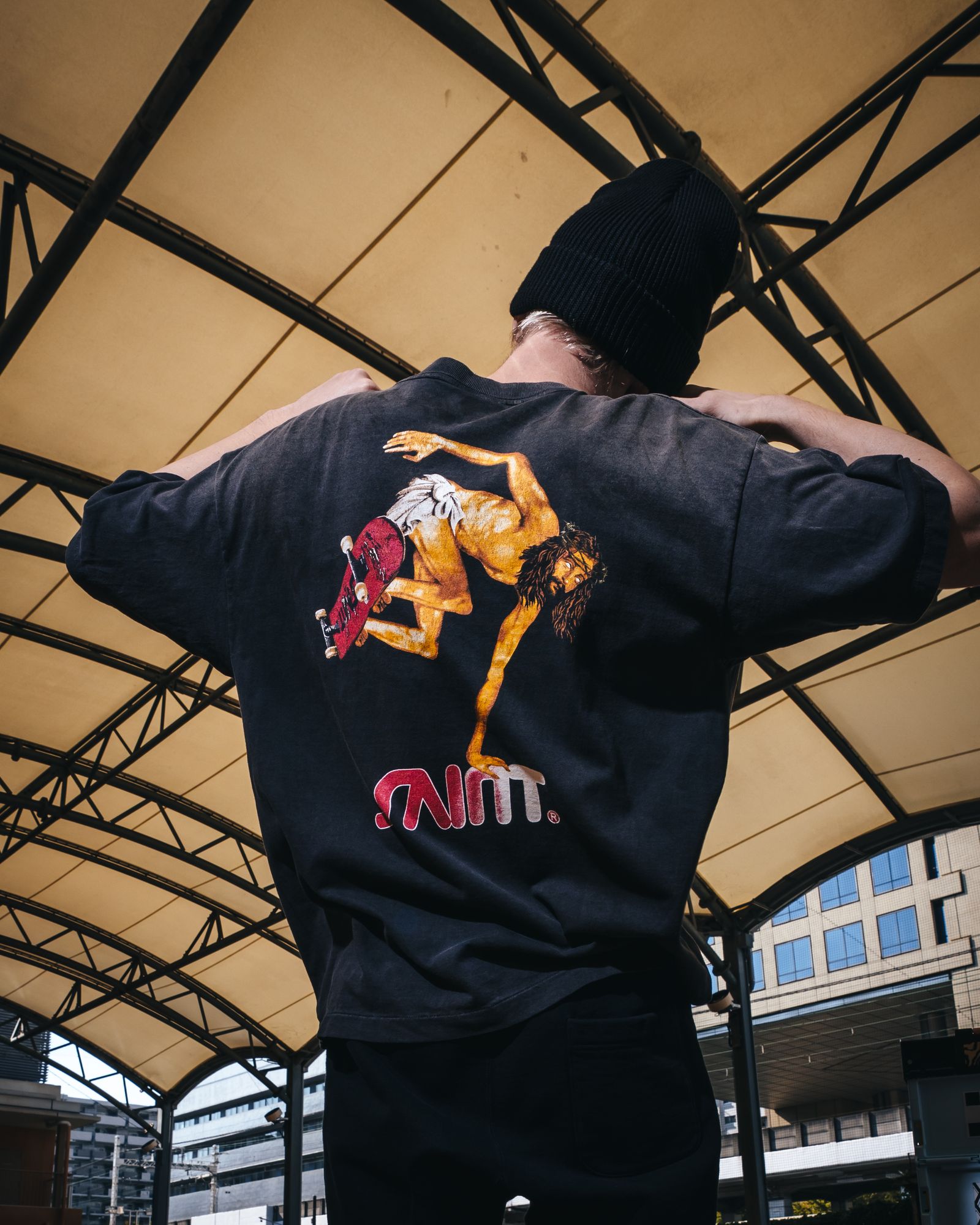 SAINT M×××××× - SM-MK8-0000-007 / SS T-SHIRT / SKATE / BLACK / T