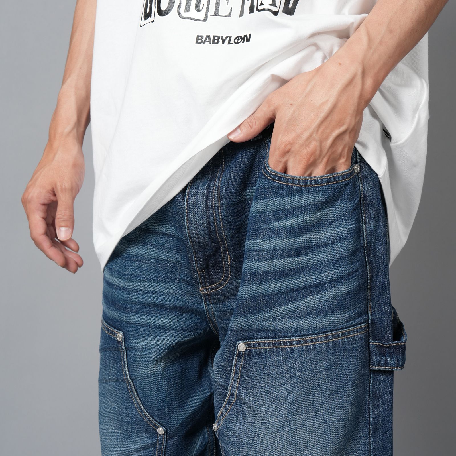 DOUBLE KNEE PANT / ダブルニーパンツ  (ワーカーズブルー)