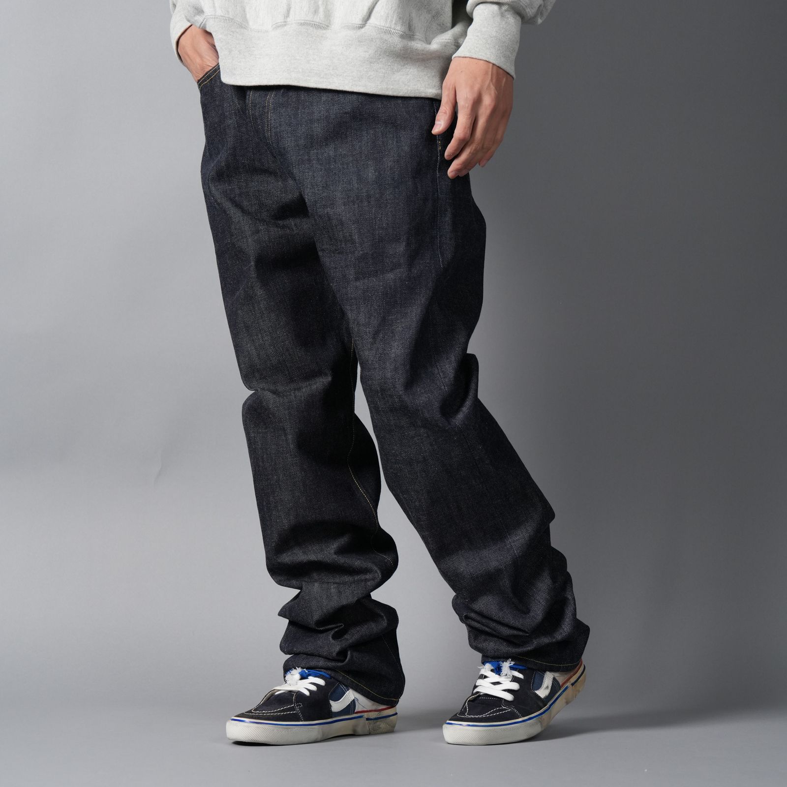 【残りわずか】【コラボ】SM-HR1-0000-C61 / BB_DENIM PNT /  5PKTS REGID / BLUE / デニムパンツ (ブルー)