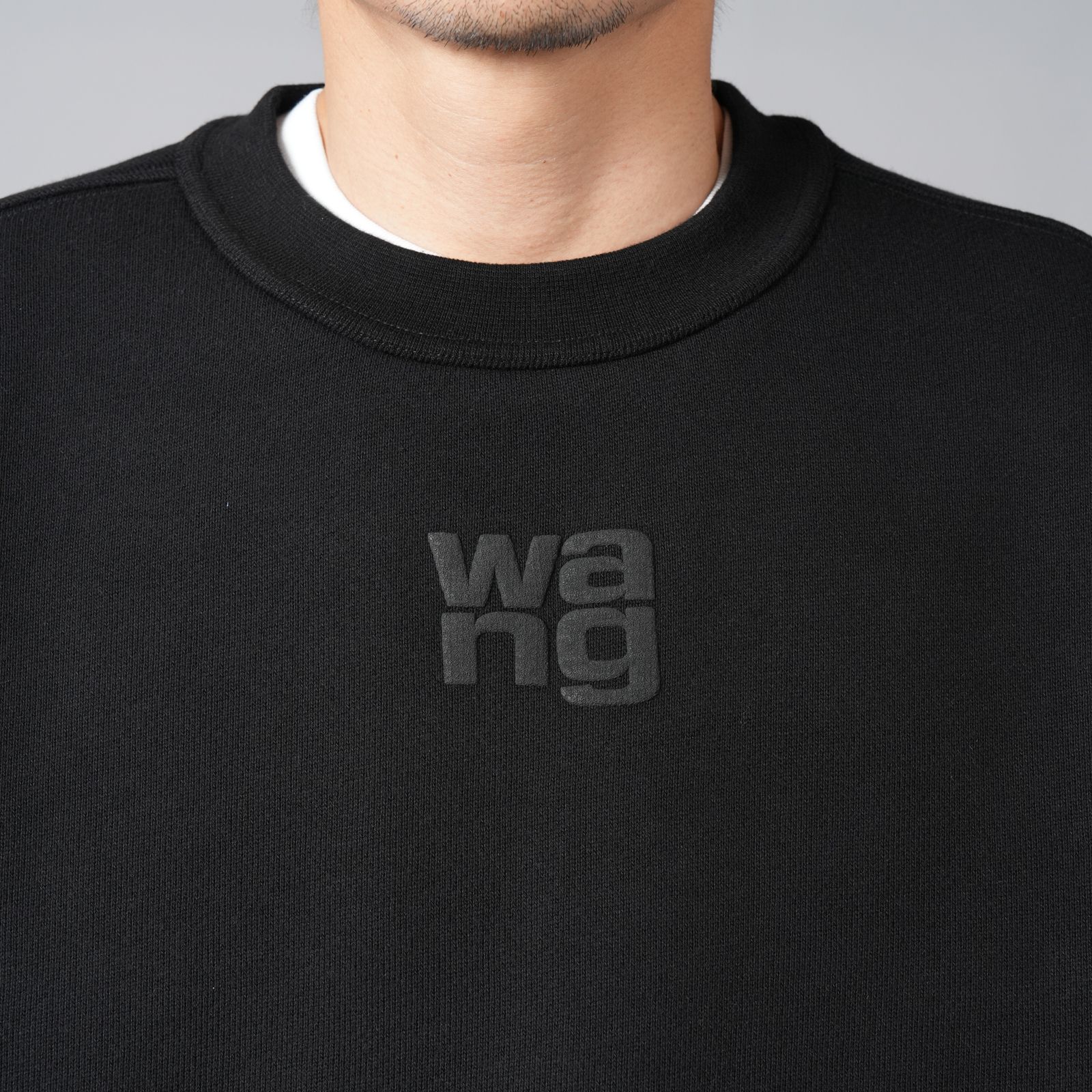 【ラスト1点】【定番アイテム】 ESSENTIAL TERRY CLASSIC SWEATSHIRT PUFF PAINT LOGO  / スウェット / トレーナー 【ユニセックス】 / ブラック