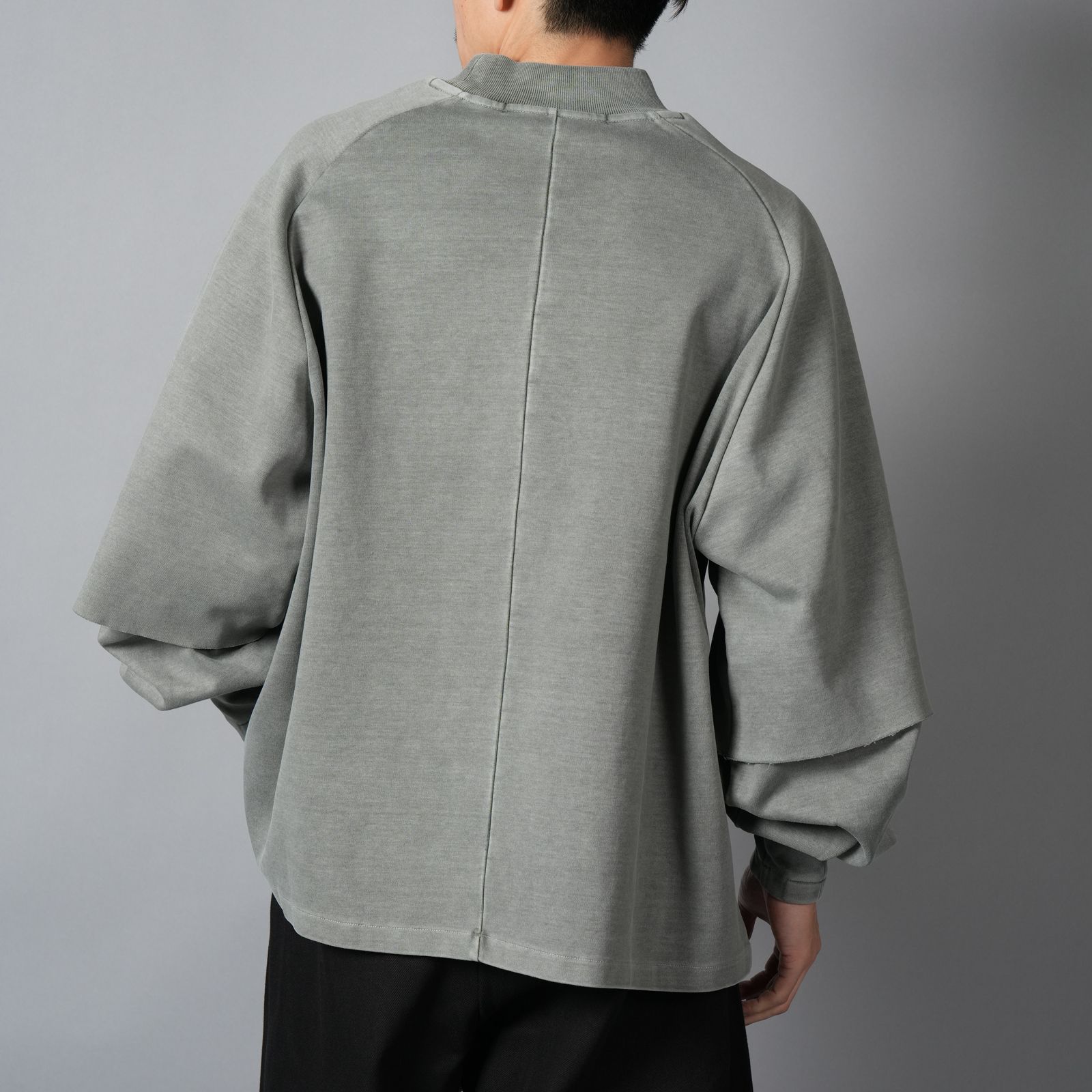 RAGLAN LAYERED LONGSLEEVE TEE / ラグラン レイヤード ロングスリーブT ロンT (セージフェード)