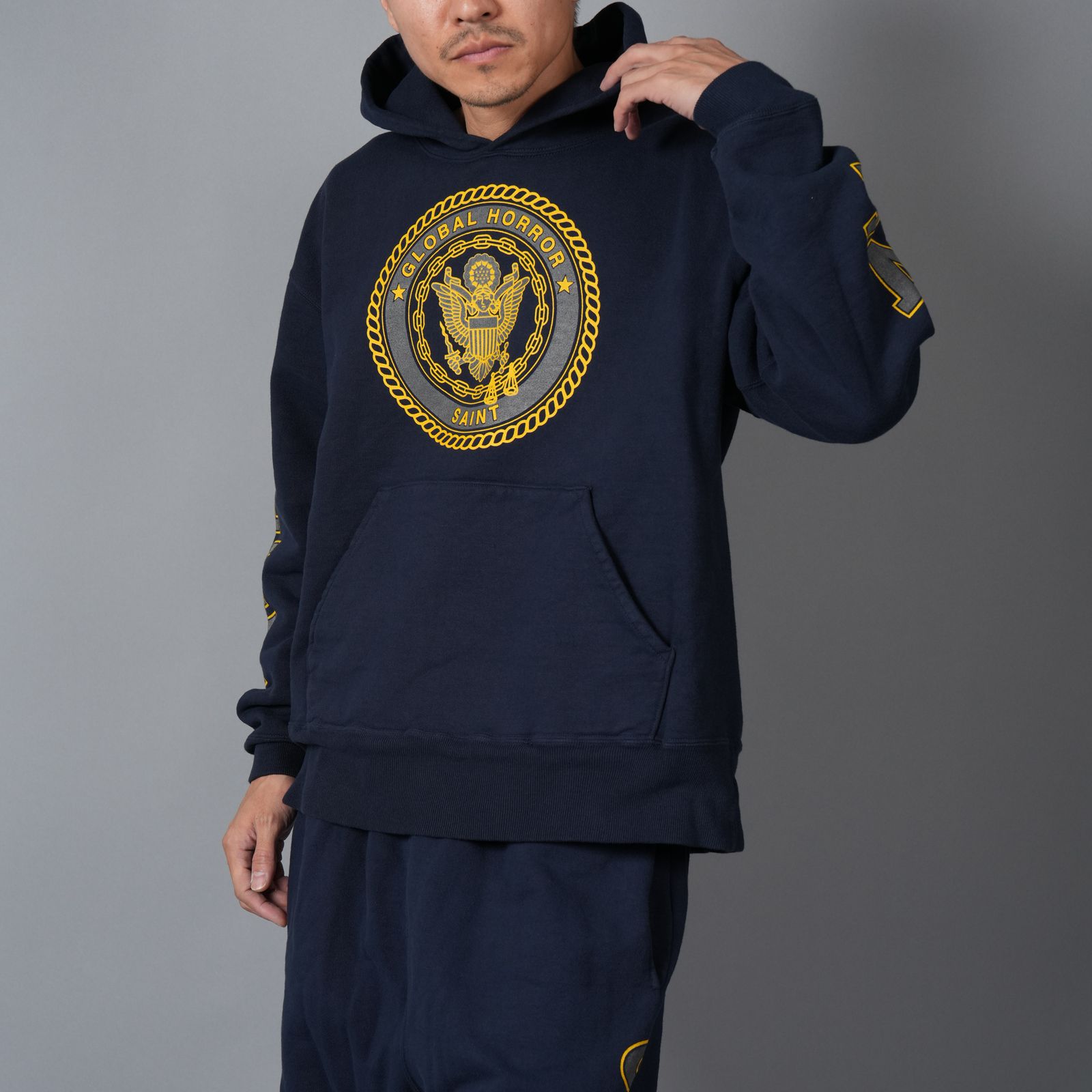 【ラスト1点】SM-HR1-0000-055 / HOODIE / SAINT / NAVY (ネイビー)
