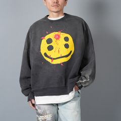 【ラスト1点】【コラボ】SM-YS1-0000-C06 / CP_CREW SWT / SMILE / BLACK / トレーナー・スウェット  (ブラック)
