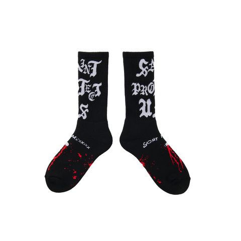 【残りわずか】SM-YS1-0000-104 / SOCKS / SAINT PROTECT  / BLACK / ソックス  (ブラック)