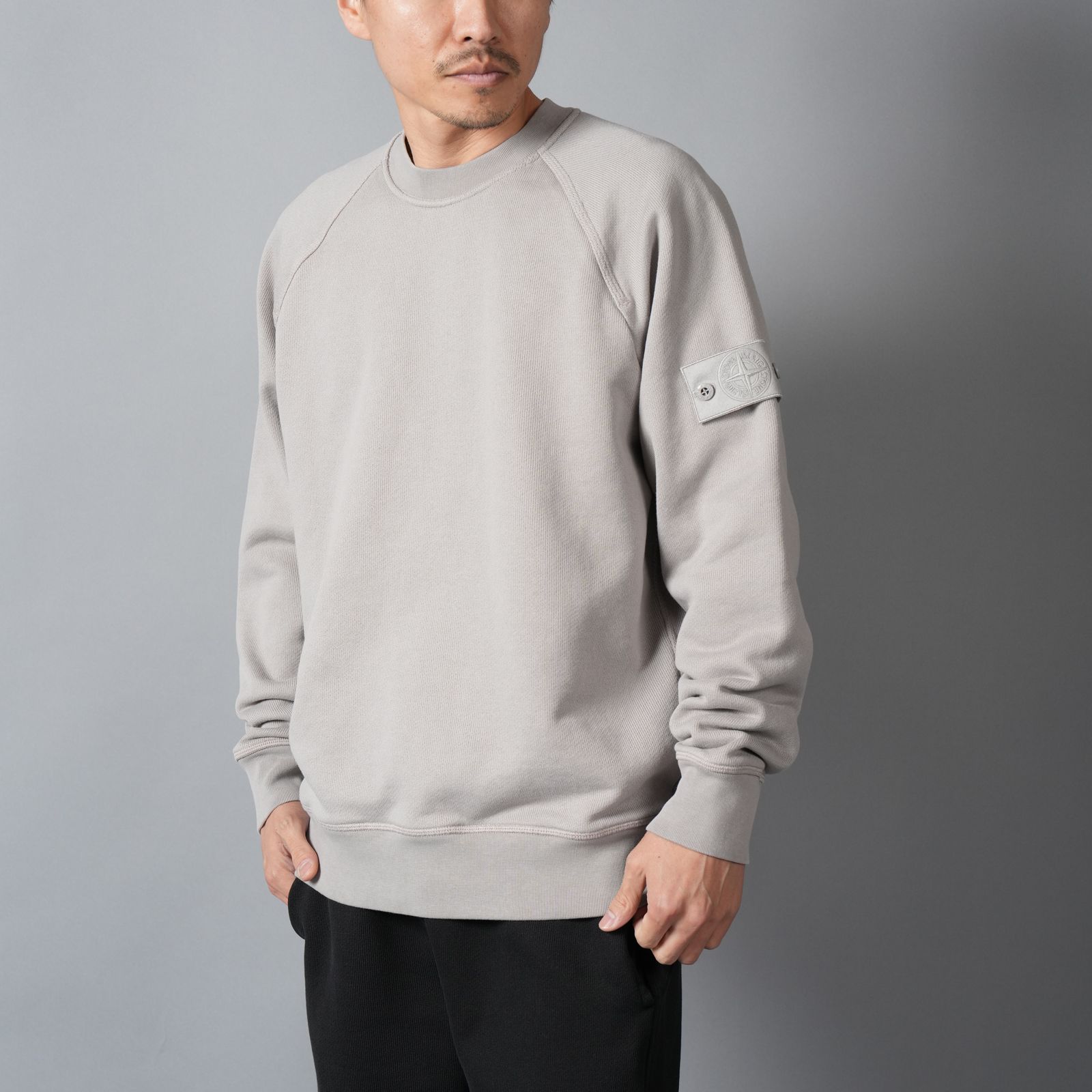 【残りわずか】6100028 / HEAVY ORGANIC COTTON FLEECE_S.I. GHOST / クルーネックスウェット・トレーナー (ダスト)