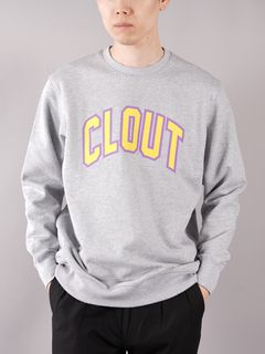 【ラスト1点】CLOUT SWEATSHIRT / クラウト スウェットシャツ (グレー)