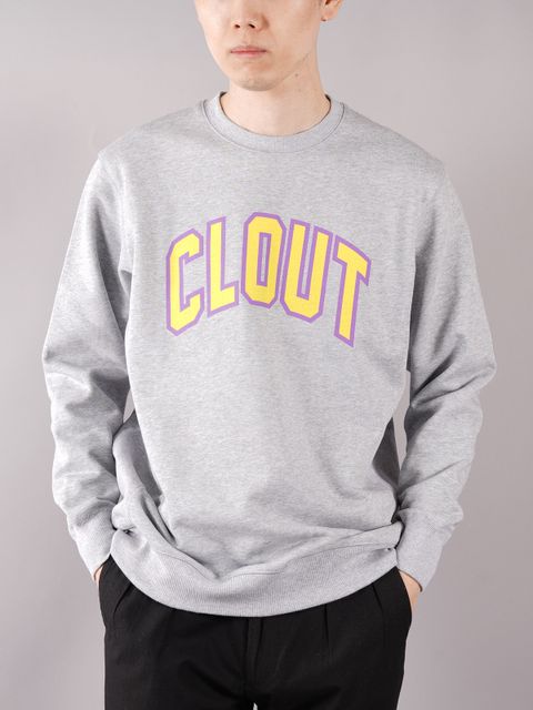 【ラスト1点】CLOUT SWEATSHIRT / クラウト スウェットシャツ (グレー)