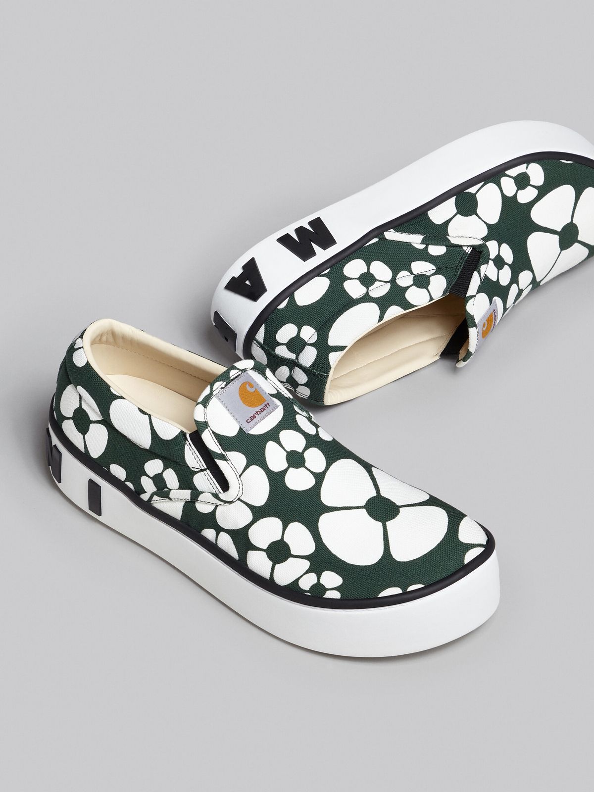 MARNI - 【残りわずか】 MARNI X CARHARTT WIP - GREEN SLIP-ON