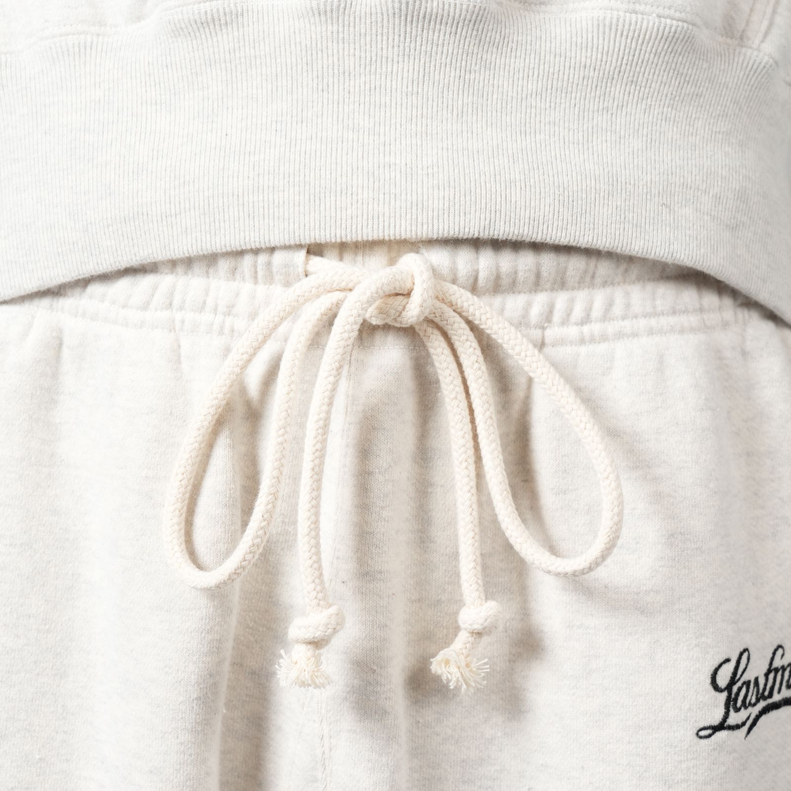 【ラスト1点】EMBROIDERED SWEAT PANTS "LASTMAN" / スウェットパンツ (オートミール)