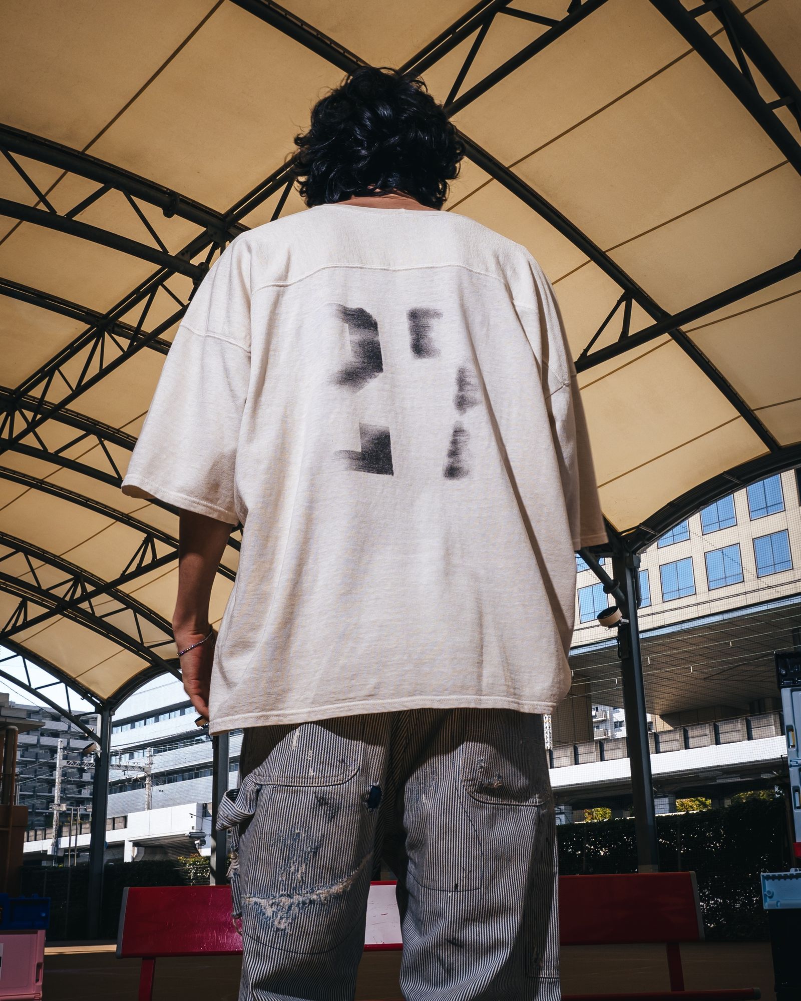 SM-MK8-0000-025 / SS T-SHIRT / FOOTBALL / WHITE / フットボールTシャツ (ホワイト)