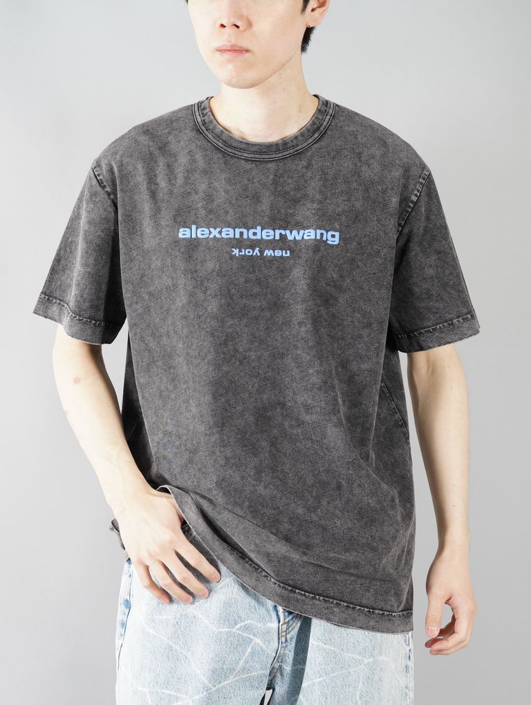 Alexander Wang - ACID WASHED CLASSIC SPORT SLEEVE TEE W / PUFF 