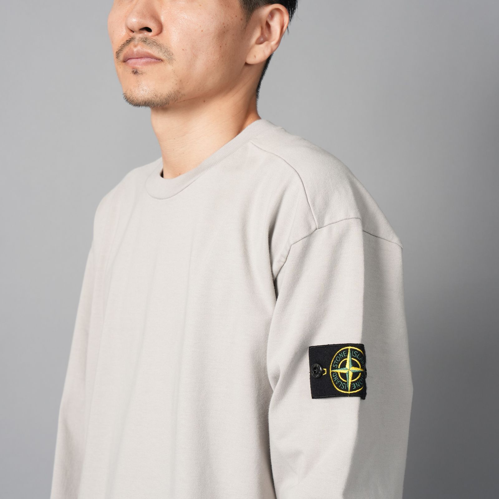【定番アイテム】 6100075 /  HEAVY COTTON JERSEY GARMENT DYED / ヘヴィー コットン ジャージー / ガーメントダイ / クルーネックスウェット  (パールグレー)