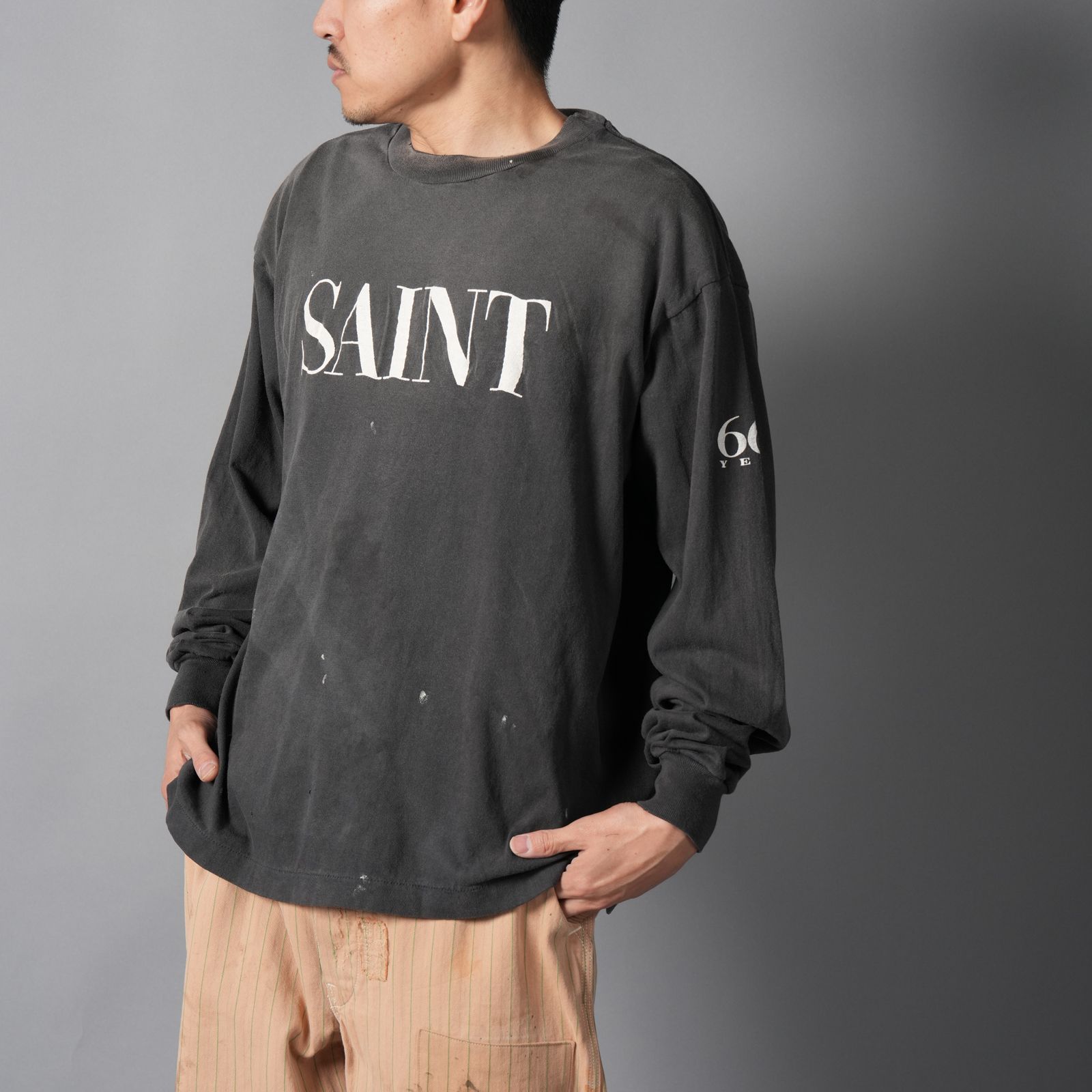 【ラスト1点】SM-MK8-0000-030 / LS T-SHIRT / SAINT 666 / BLACK / ロンT・カットソー (ブラック)